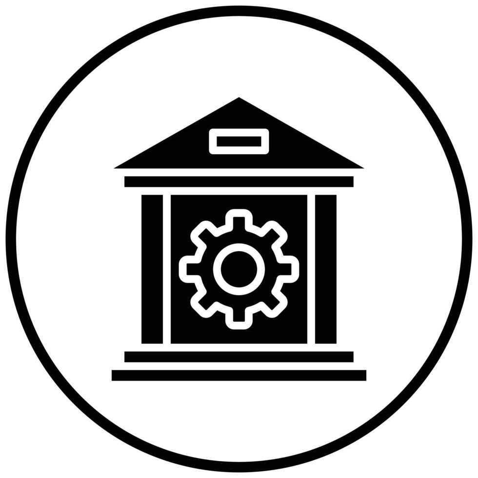 Banking System Icon Style vector