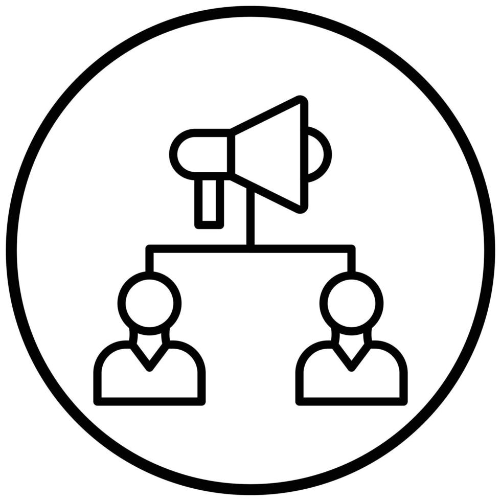 Public Relations Icon Style vector