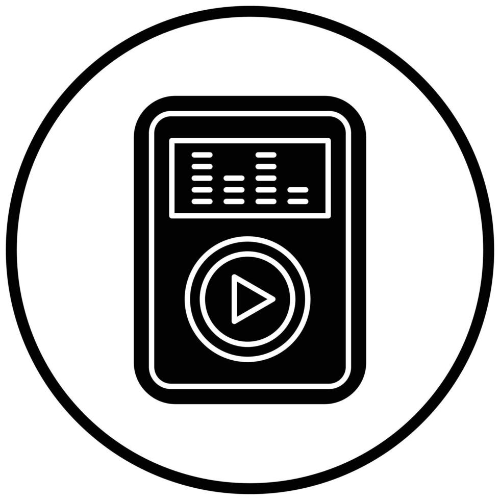 Audio Player Icon Style vector