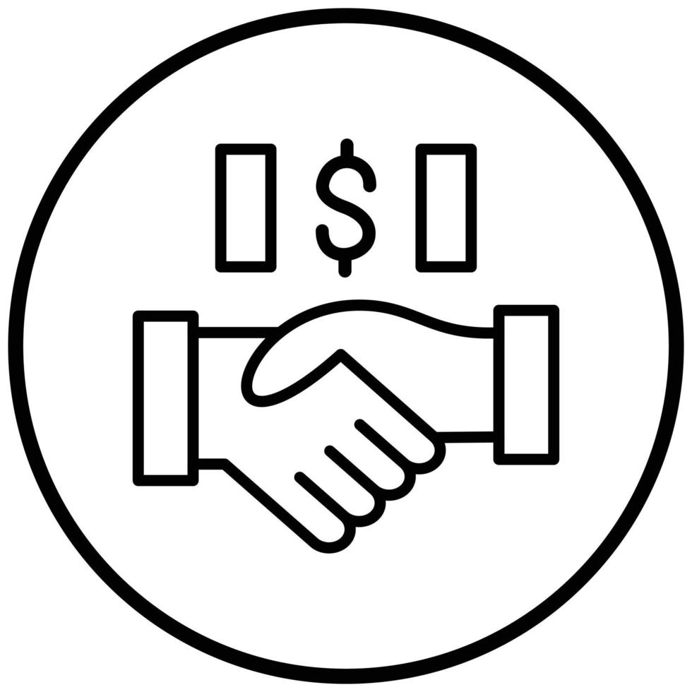 Deal Icon Style vector