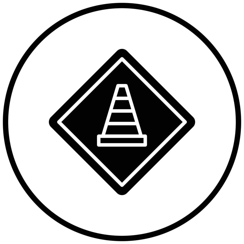 Road Work Icon Style vector