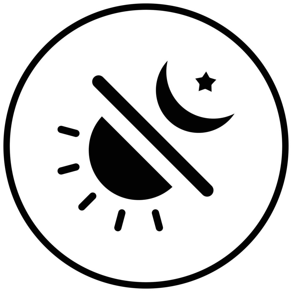 Day and Night Icon Style vector