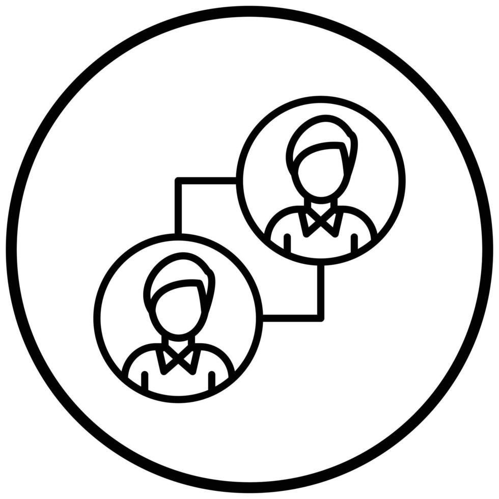 Team Work Icon Style vector