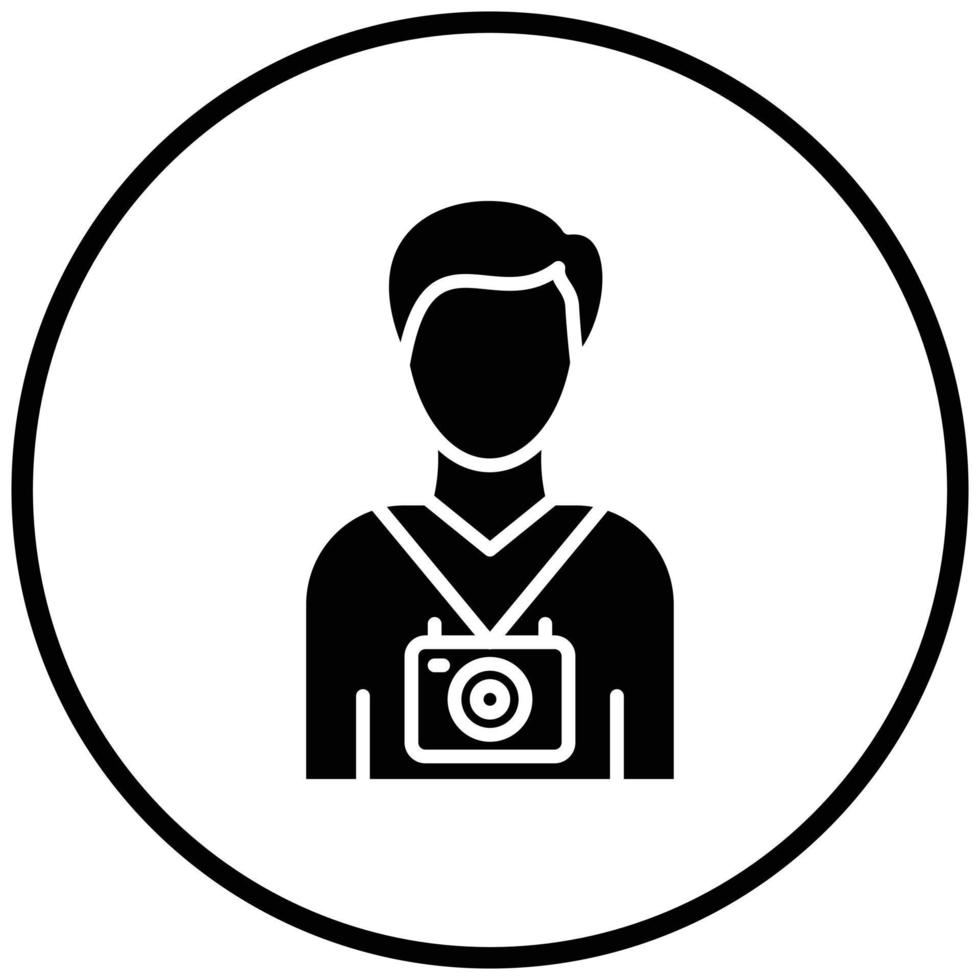 Cameraman Icon Style vector