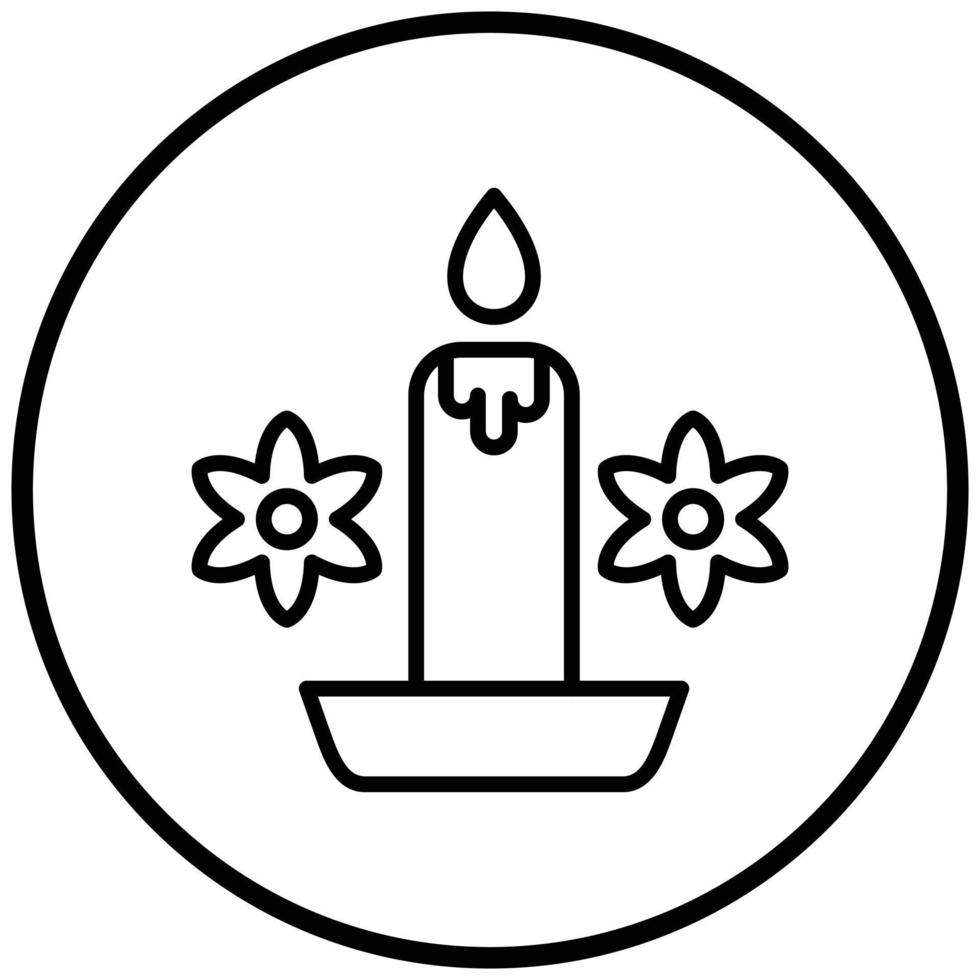 Scented Candle Icon Style vector