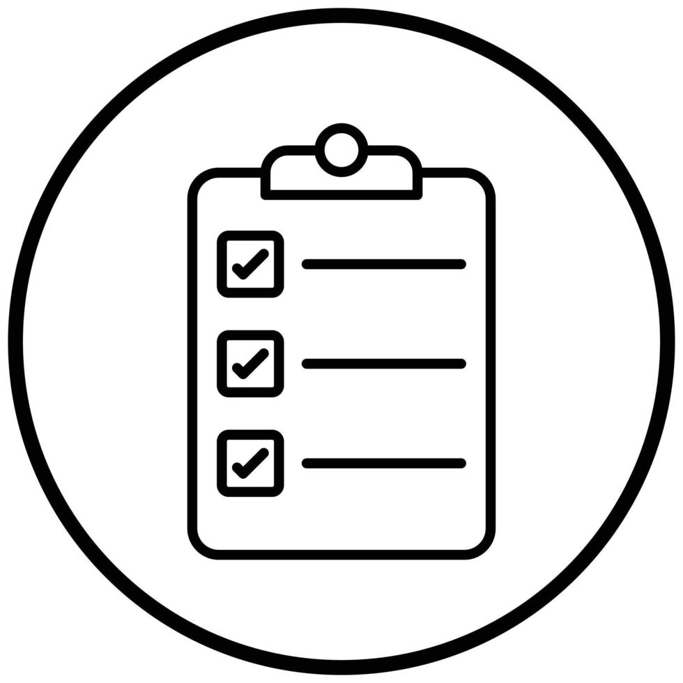 Checklist Icon Style vector