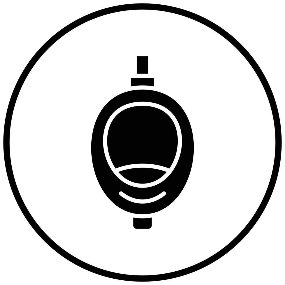 Urinal Toilet Icon Style vector