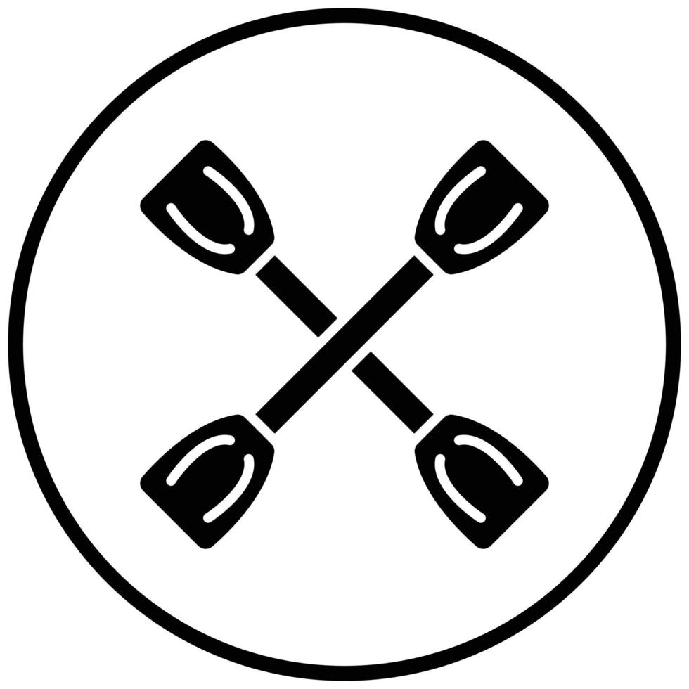 Paddles Icon Style vector
