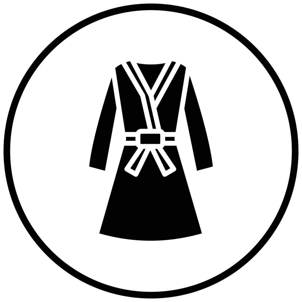 Bathrobe Icon Style vector