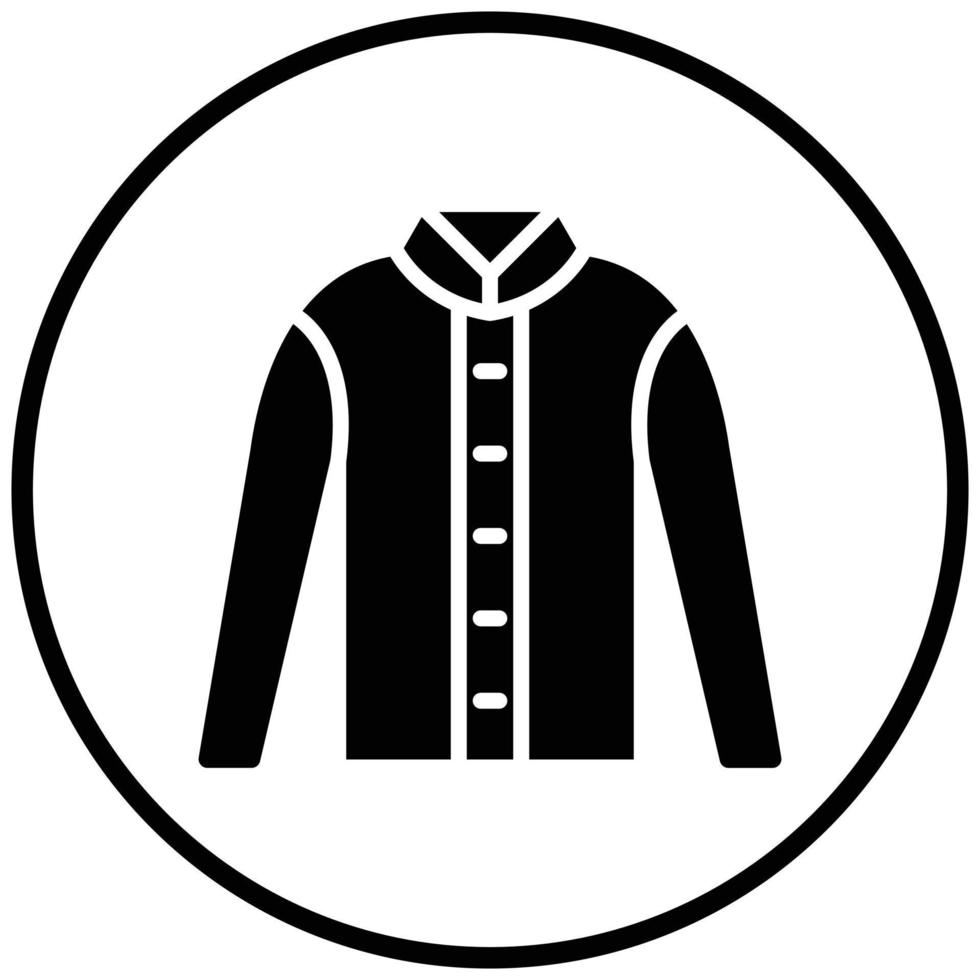 Winter Coat Icon Style vector