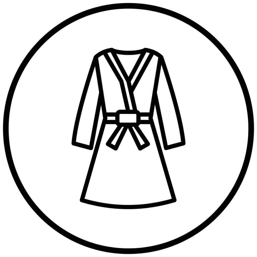 Bathrobe Icon Style vector