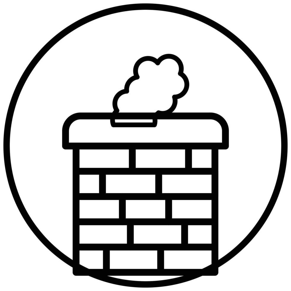 Chimney Icon Style vector