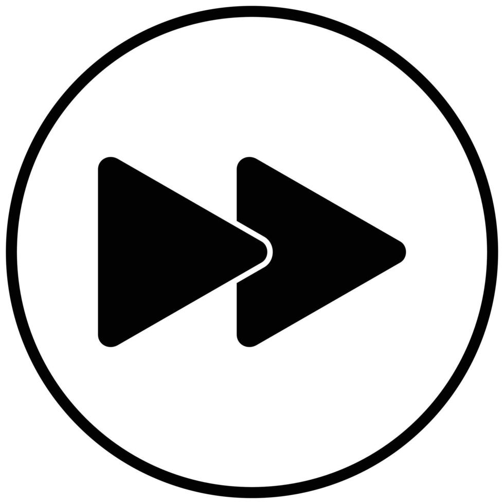 Fast Forward Icon Style vector