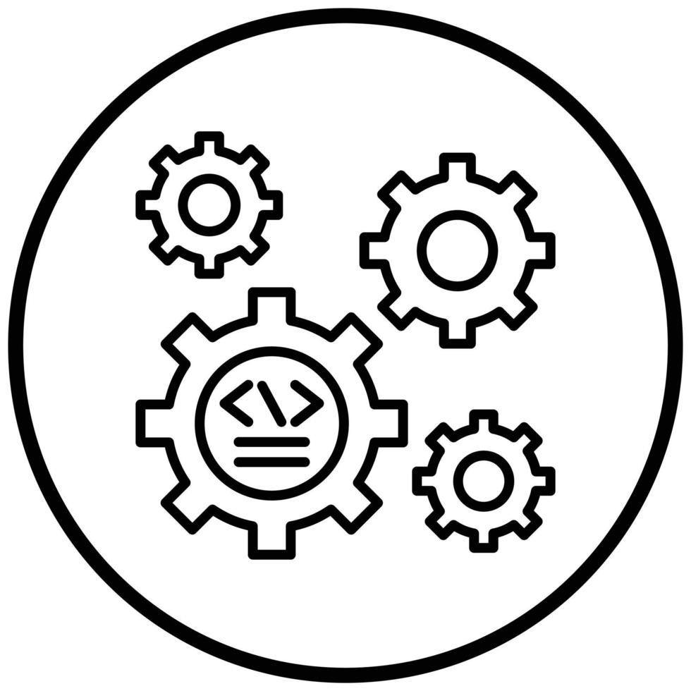 Code Settings Icon Style 7877873 Vector Art at Vecteezy