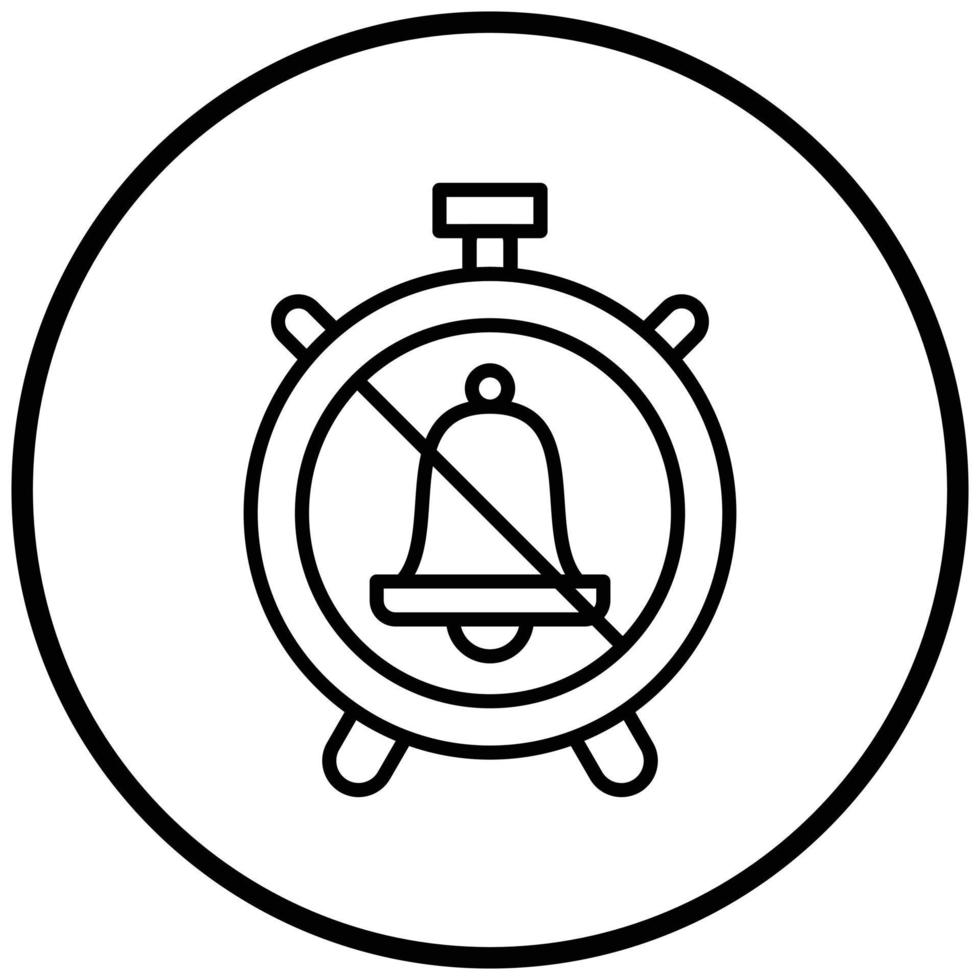 Mute Alarm Clock Icon Style 7877899 Vector Art at Vecteezy