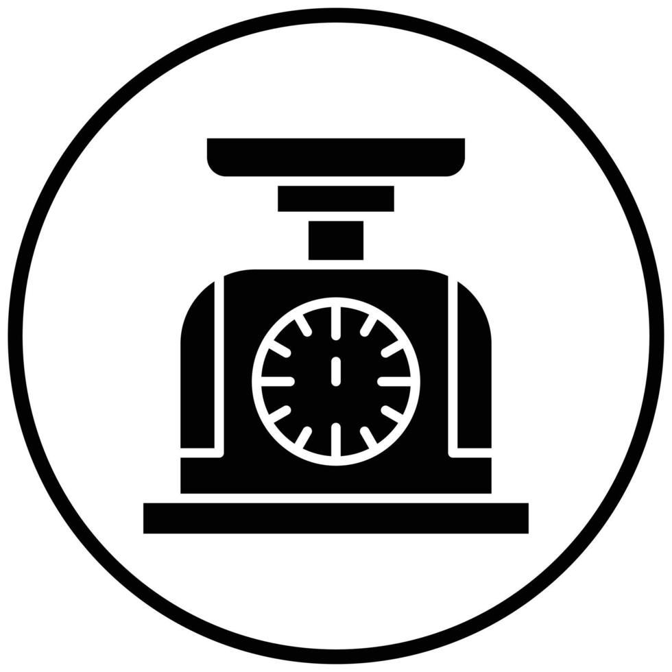 Weight Scale Icon Style vector