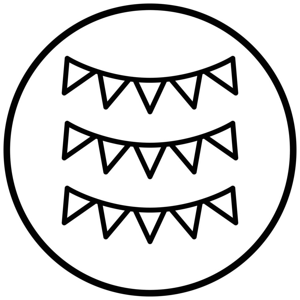 Garland Icon Style vector