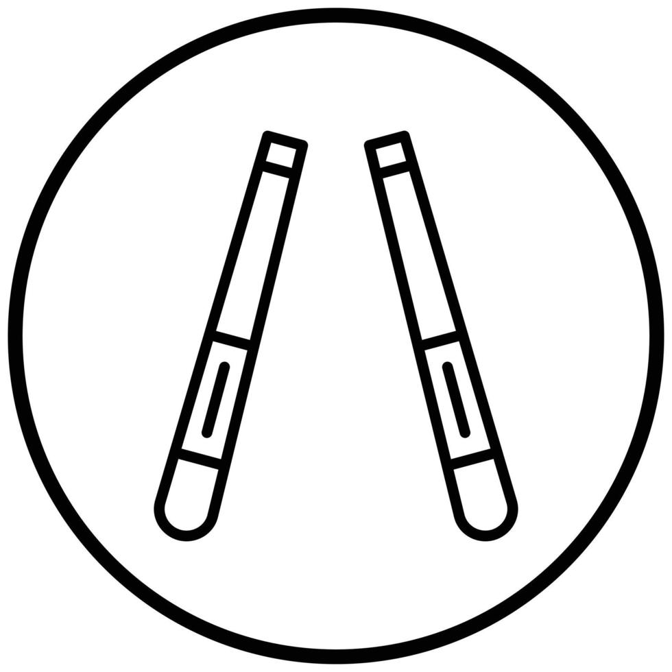 Chopsticks Icon Style vector