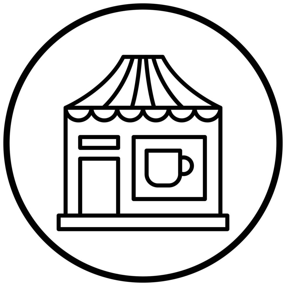 Tea Stall Icon Style vector