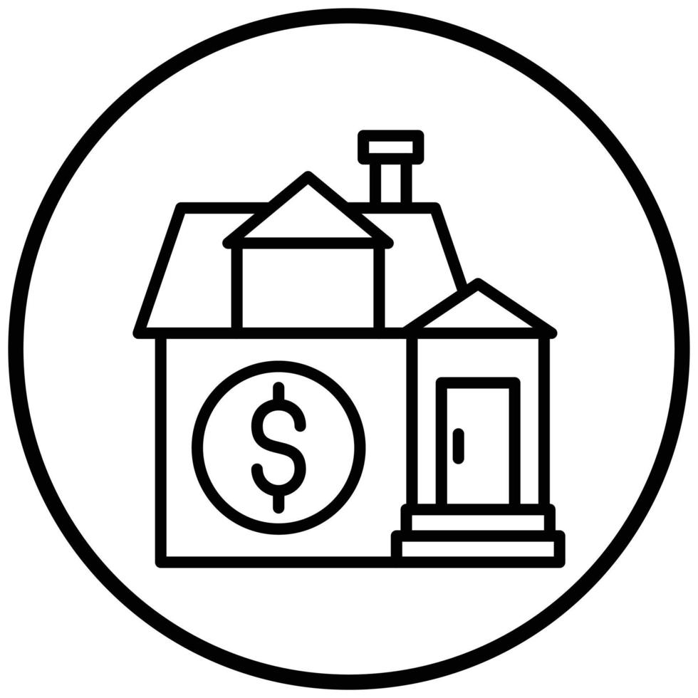 House Loan Icon Style vector