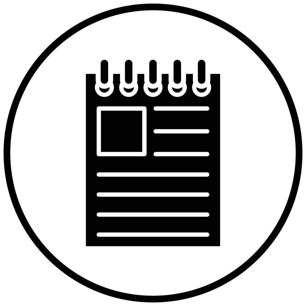 News Editor Icon Style vector