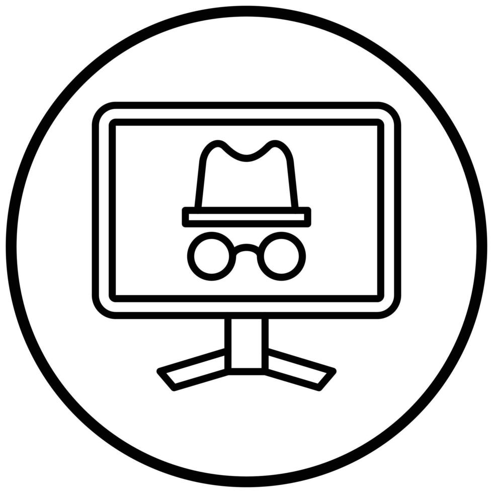 Incognito Icon Style vector