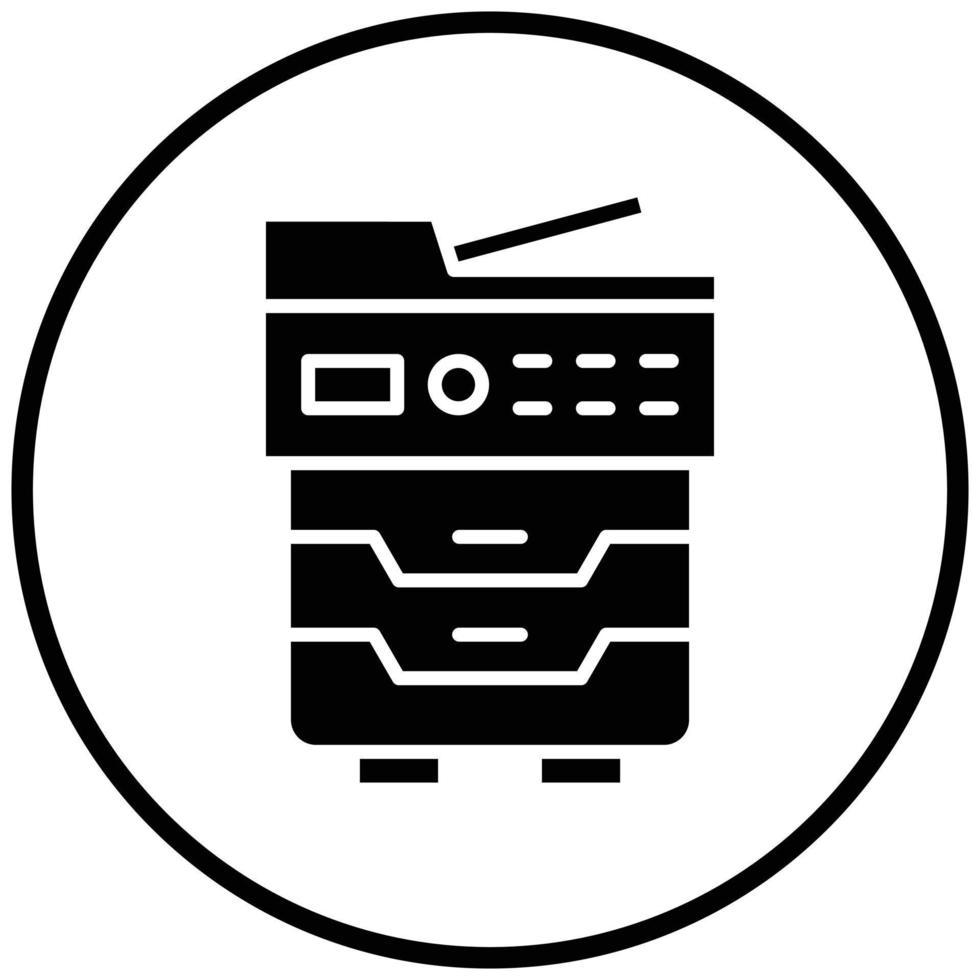 Copy Machine Icon Style vector