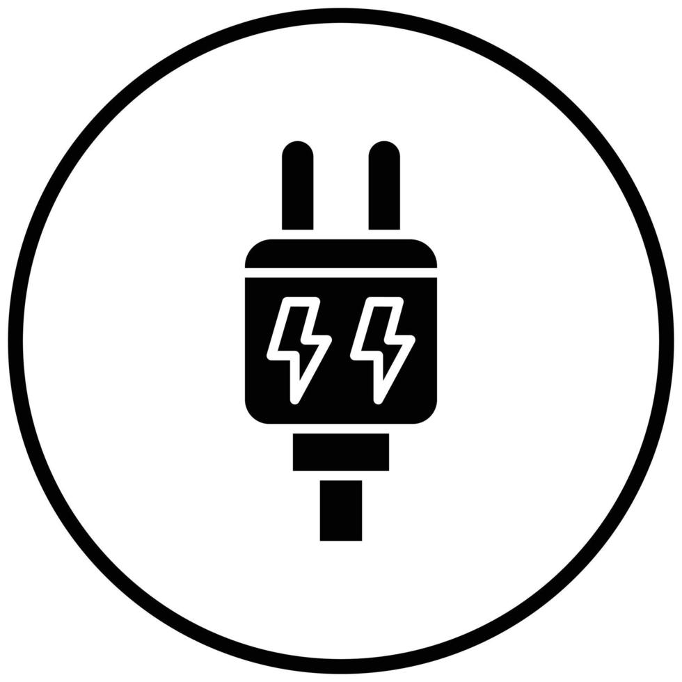 Power Plug Icon Style vector
