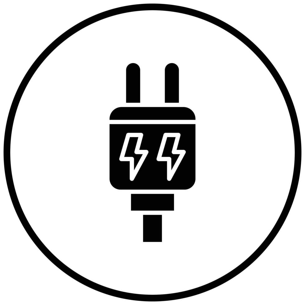 Power Plug Icon Style vector