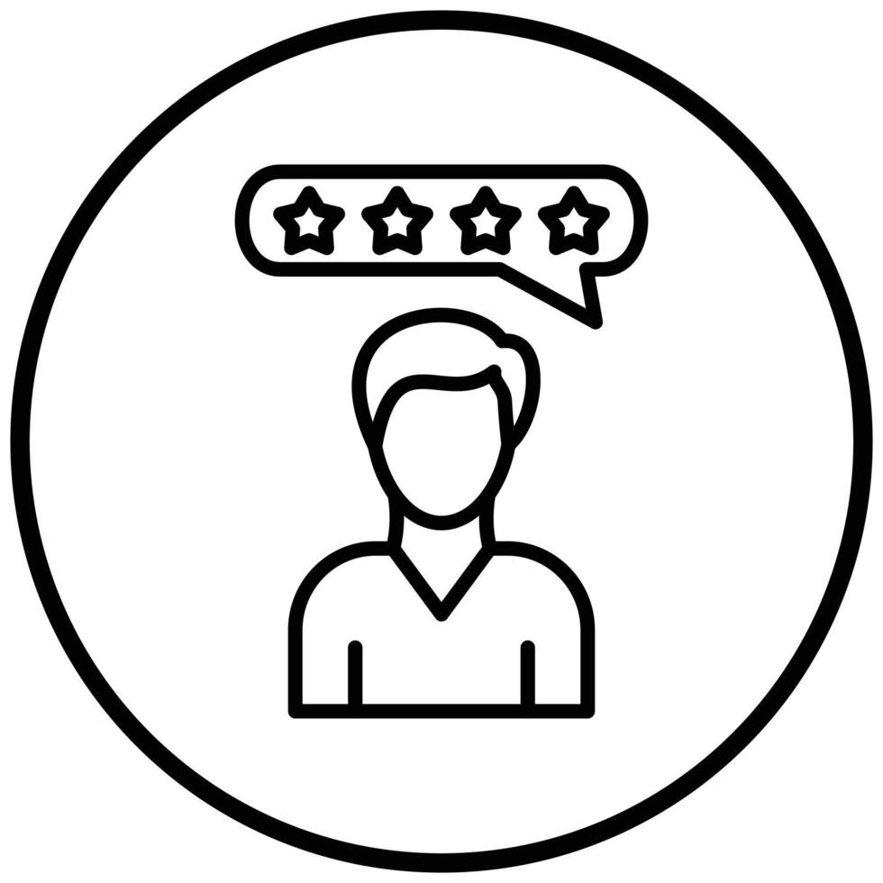 Customer Review Icon Style vector