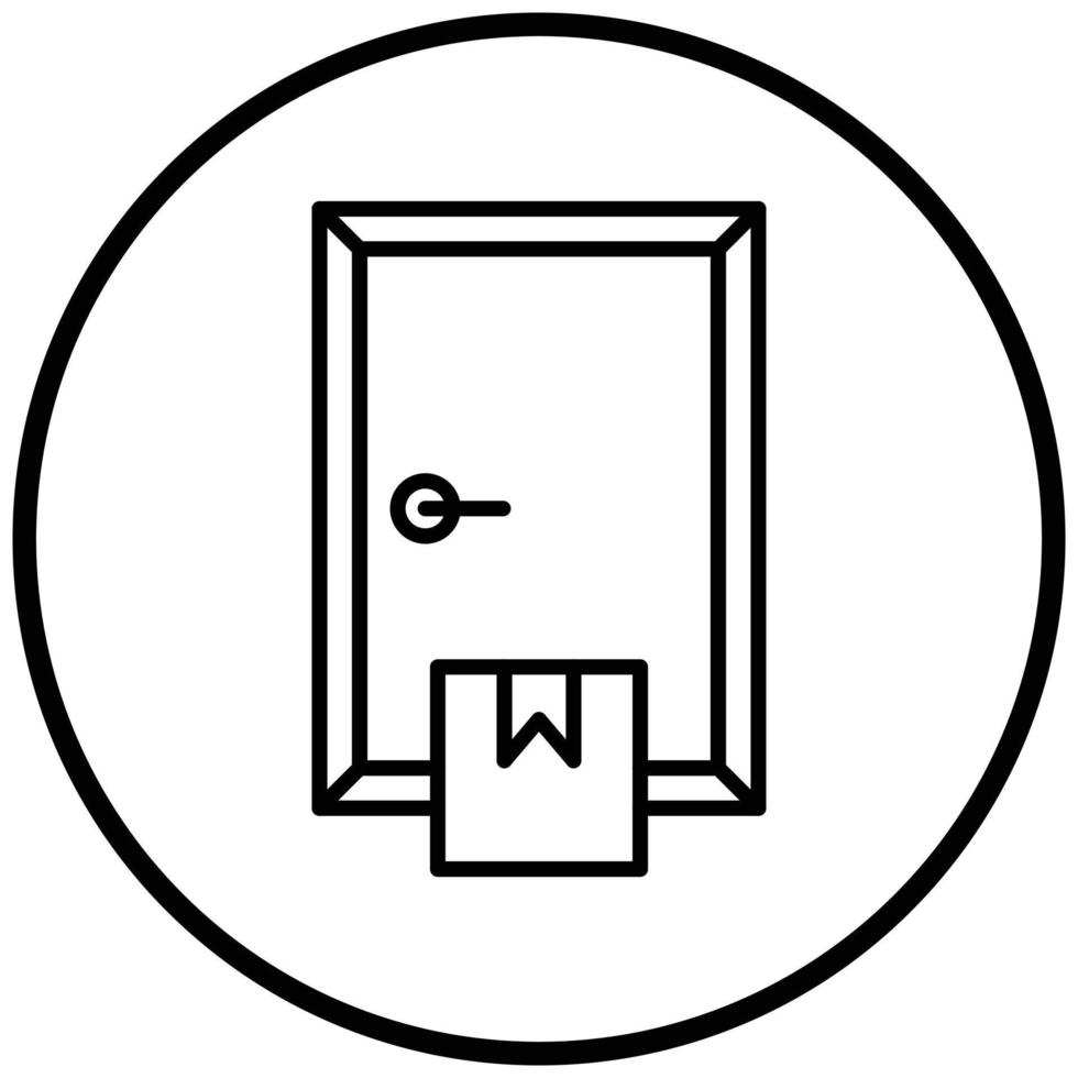 Door Delivery Icon Style vector