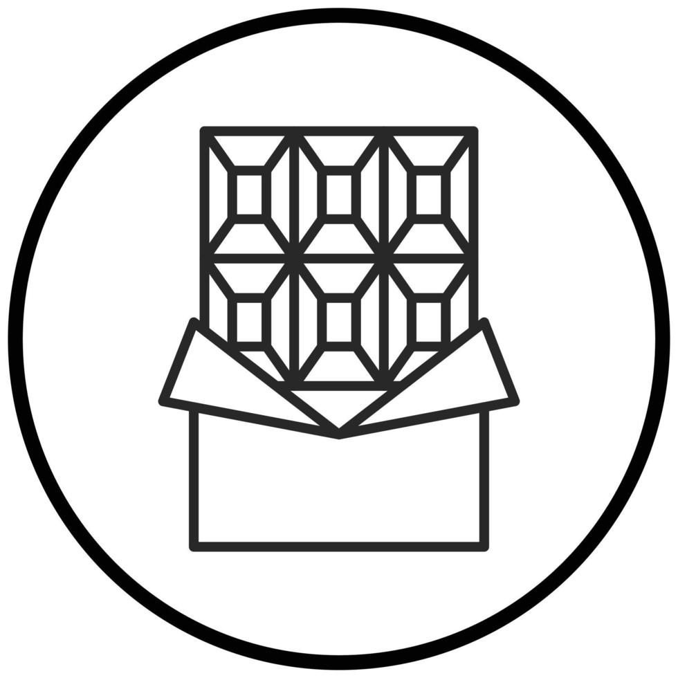 Chocolate Bar Icon Style vector