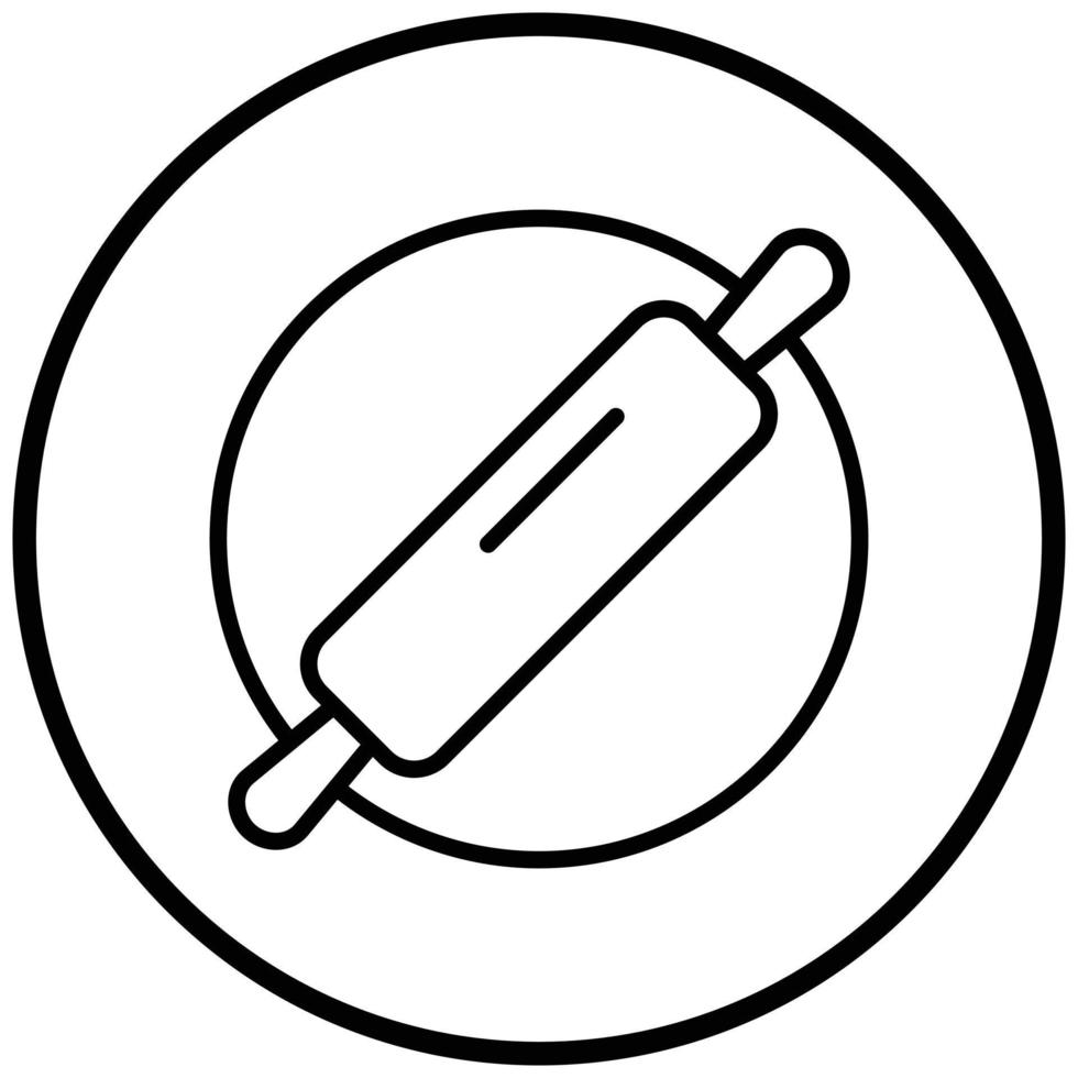 Rolling Pin Icon Style vector
