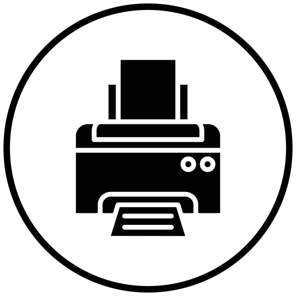 Printer Icon Style vector