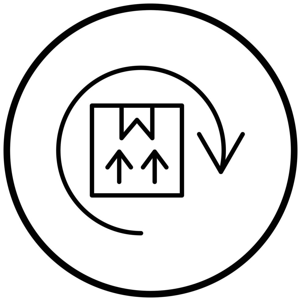 Return Delivery Icon Style vector