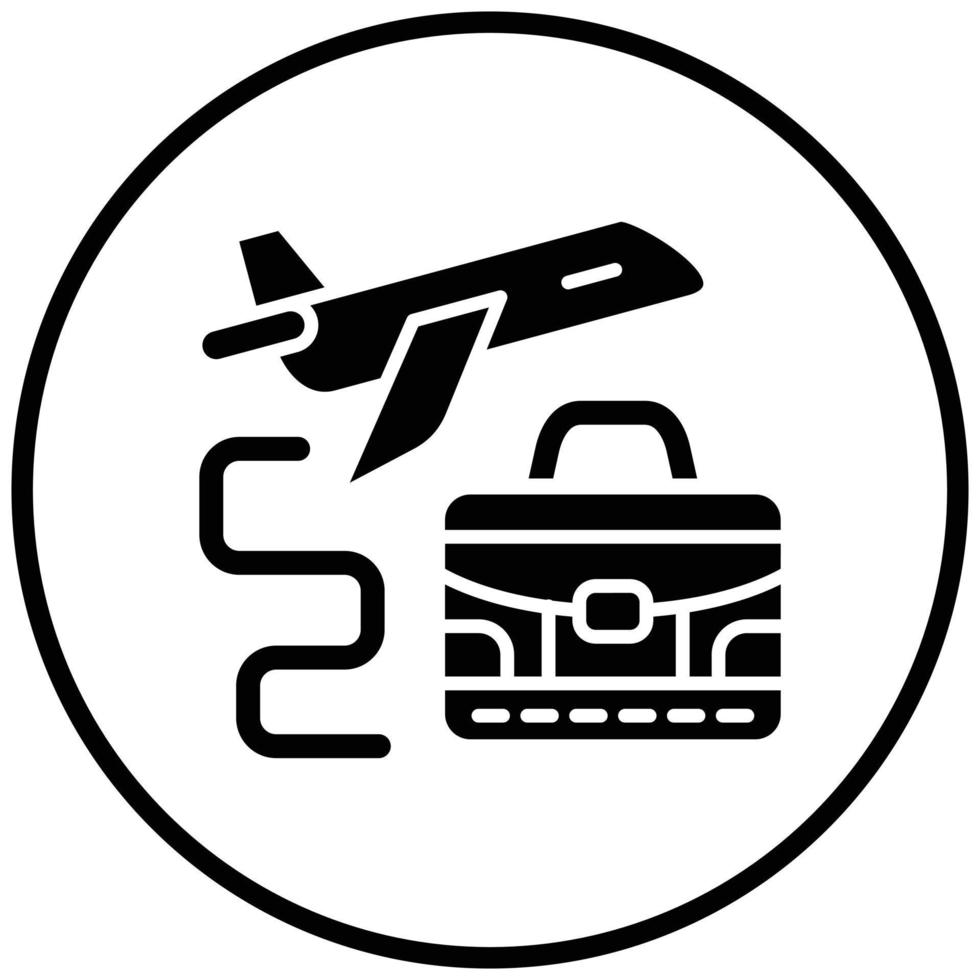 Business Trip Icon Style vector