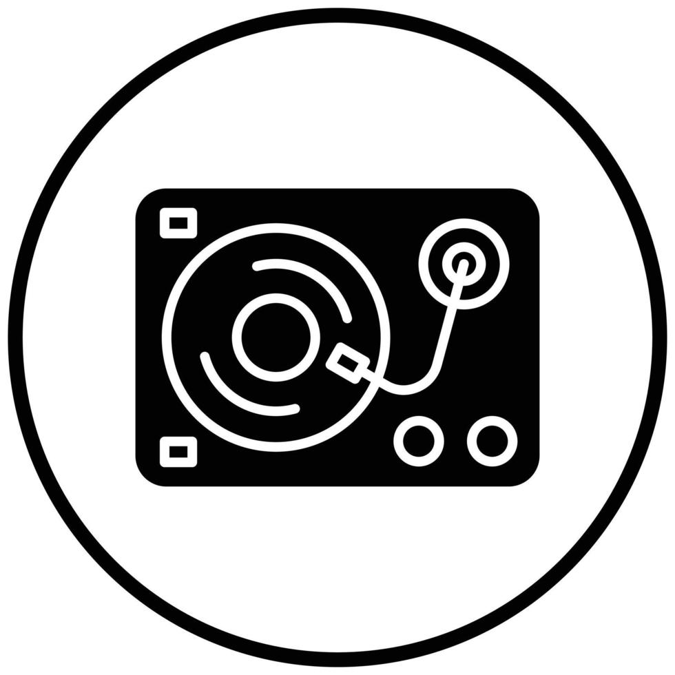 Turn Table Icon Style vector
