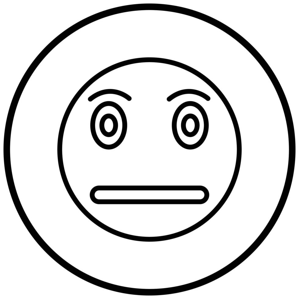 Suspicious Icon Style vector
