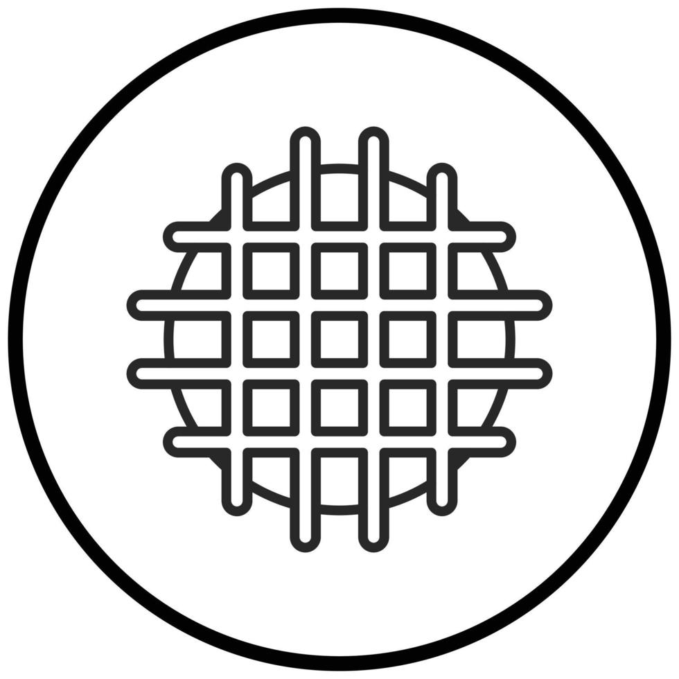 Waffle Icon Style vector
