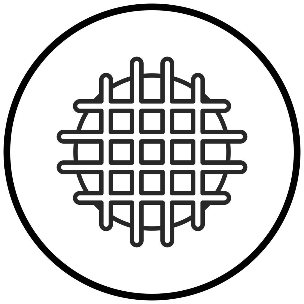 Waffle Icon Style vector