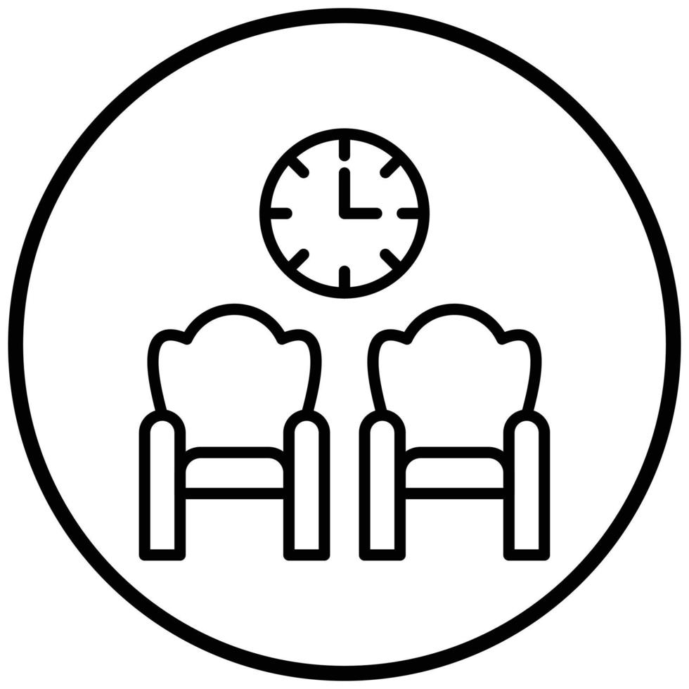 Waiting Room Icon Style vector