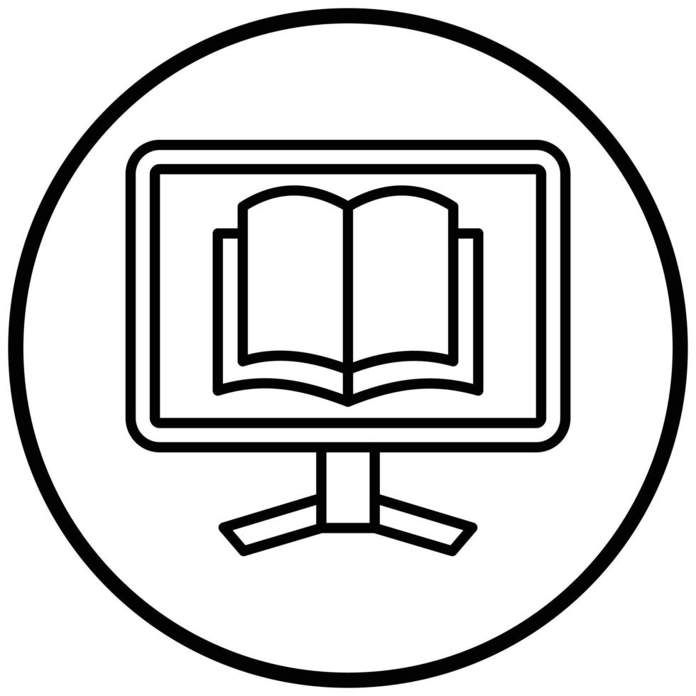 Ebook Icon Style vector