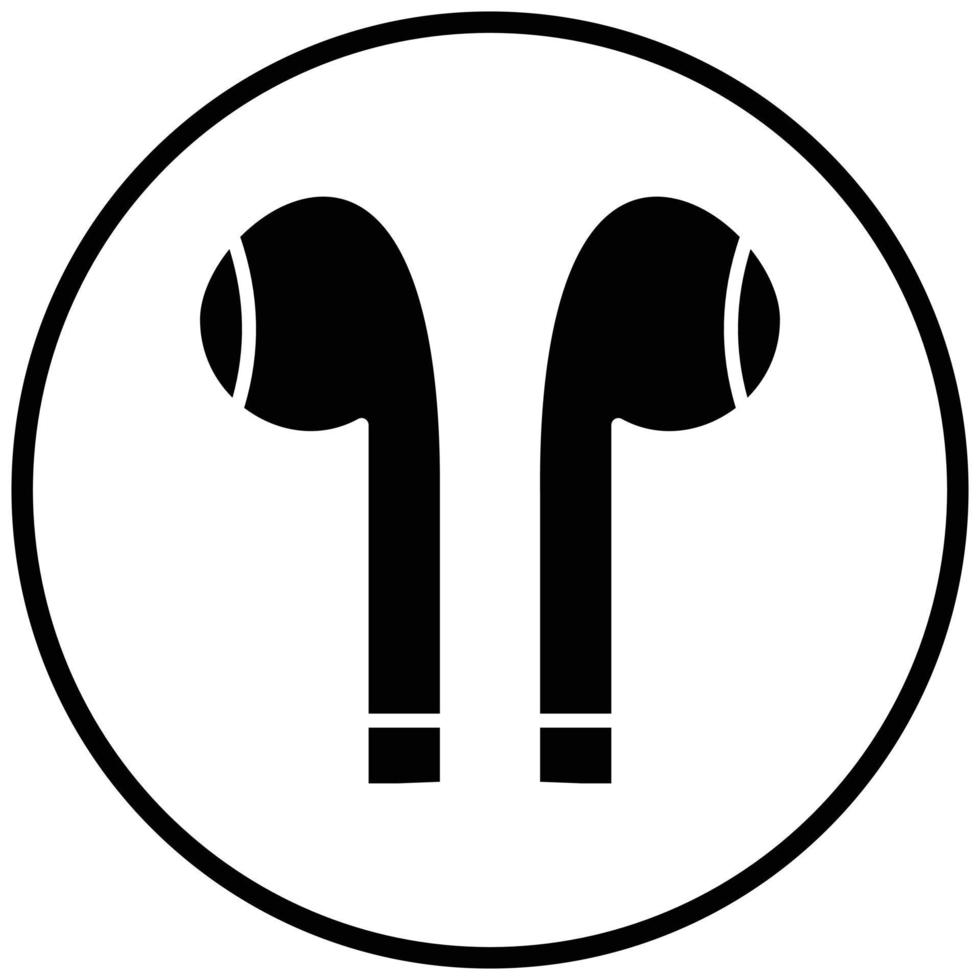 Earbuds Icon Style vector