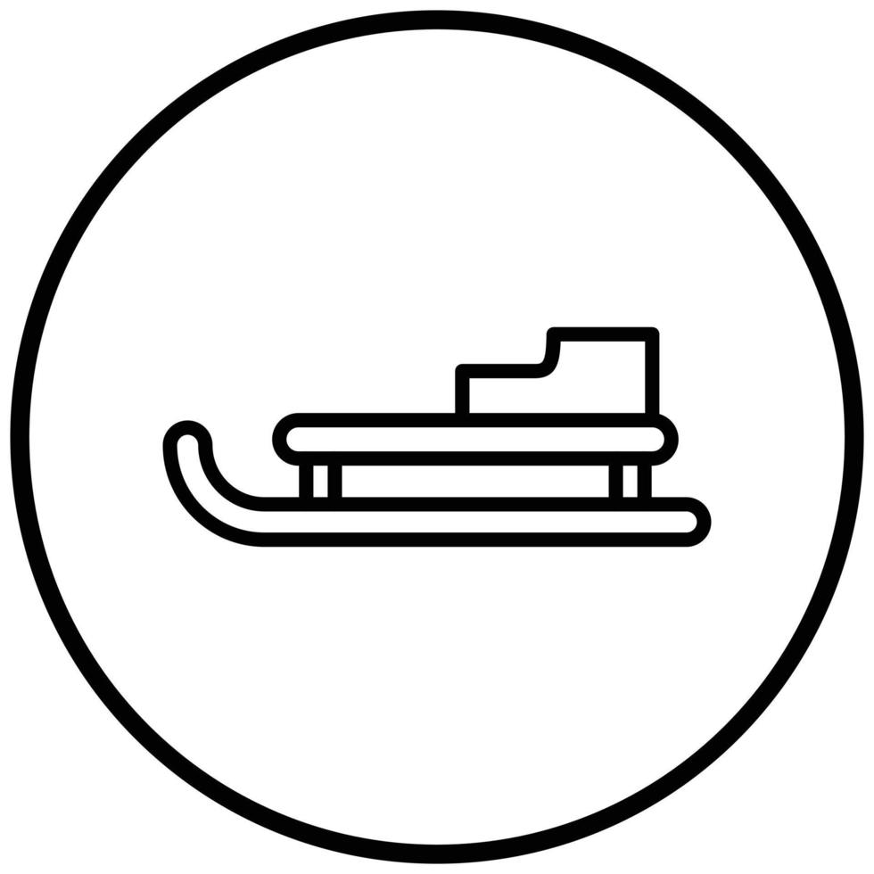 Sled Icon Style vector