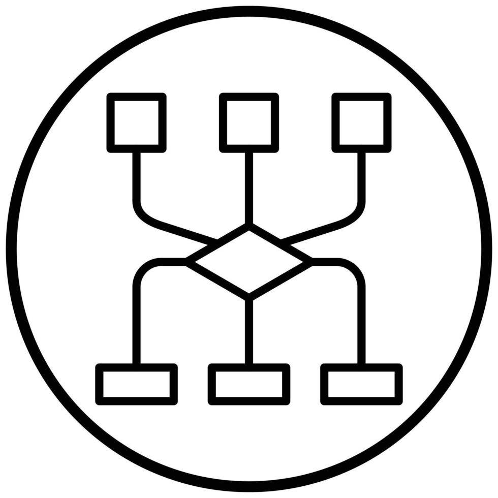 Flowchart Icon Style vector
