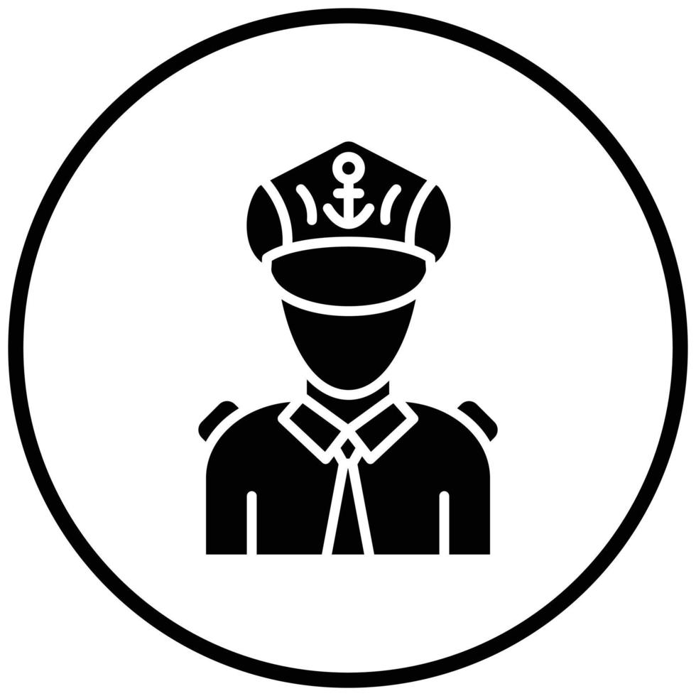 Captain Icon Style vector