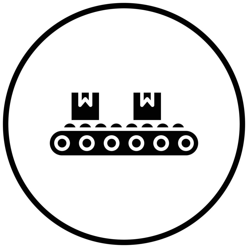 Conveyor Belt Icon Style vector