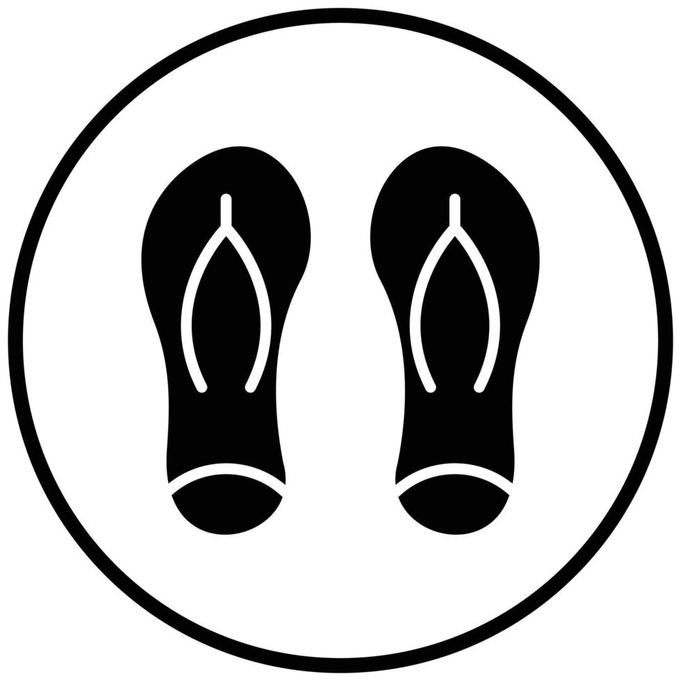 Flip Flops Icon Style vector