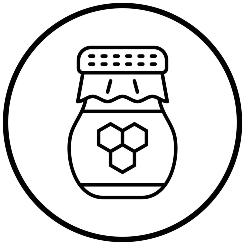 Honey Jar Icon Style vector