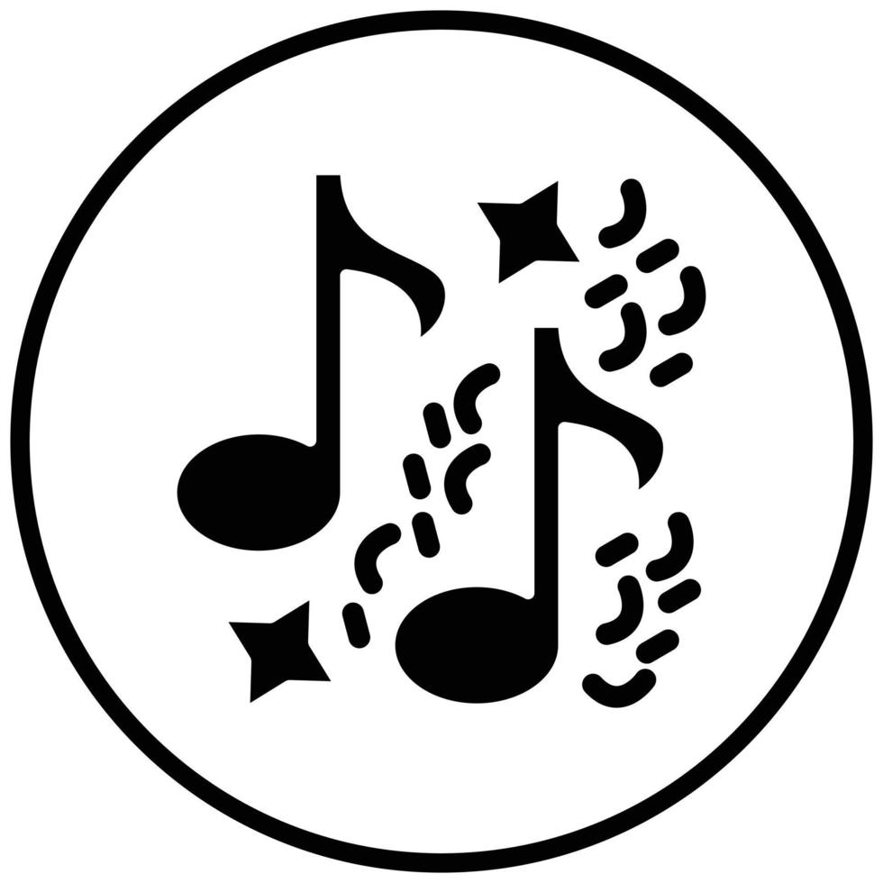 Musical Notes Icon Style vector